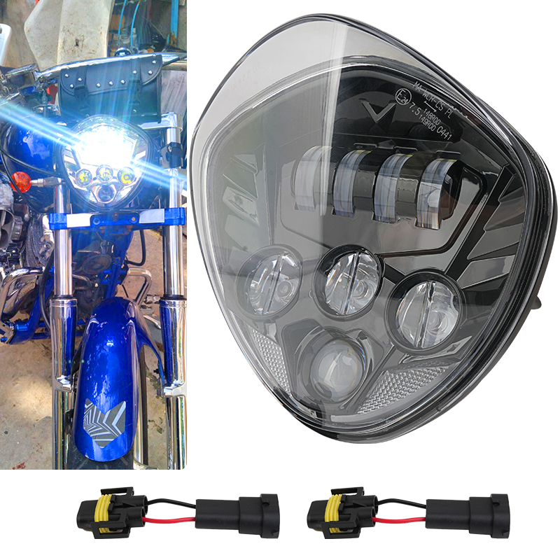 Crossfit Victory - Black LED Motorcycle Headlight Assembly Fit