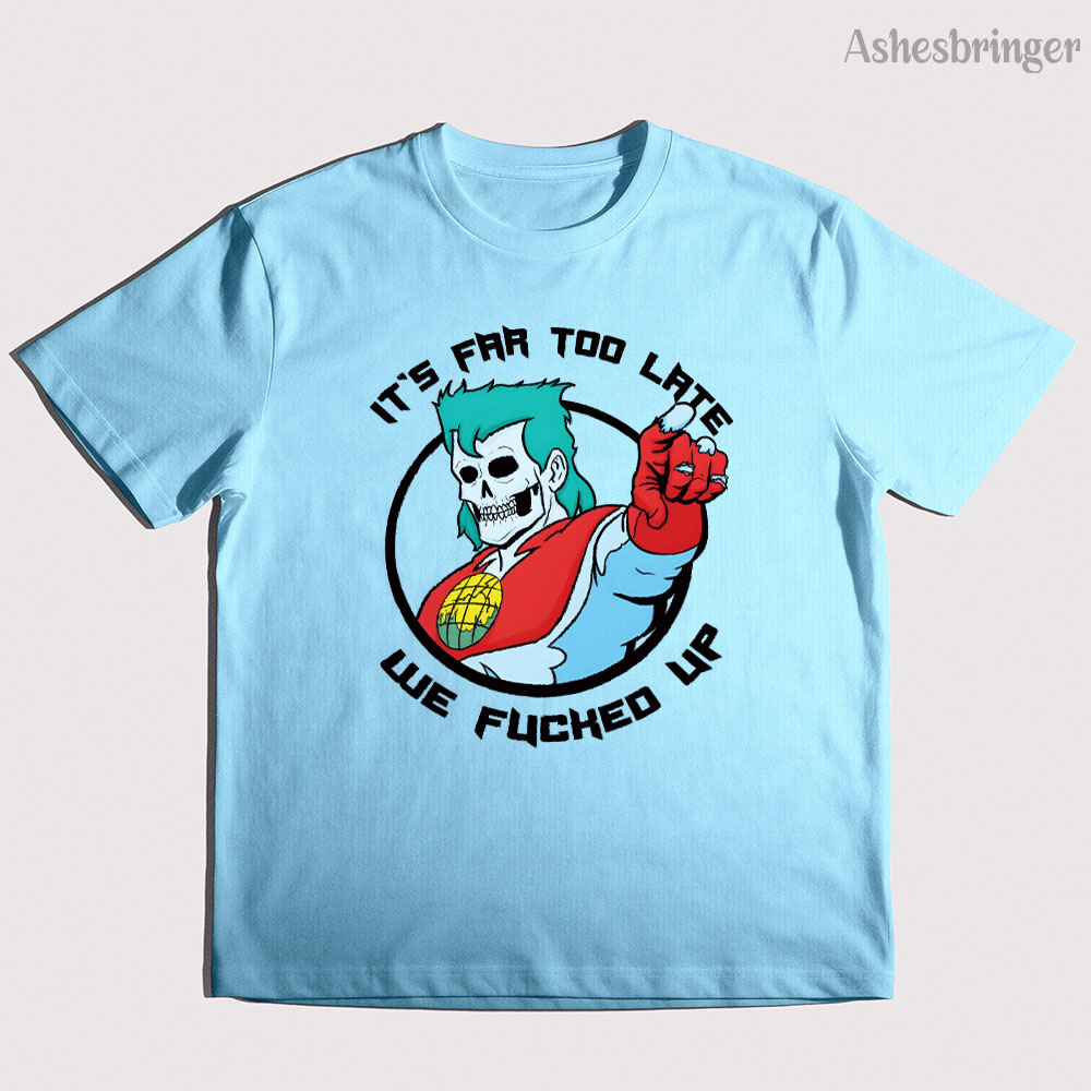 Crossfit Mayhem - Mens Cotton Captain Planet Graphic High