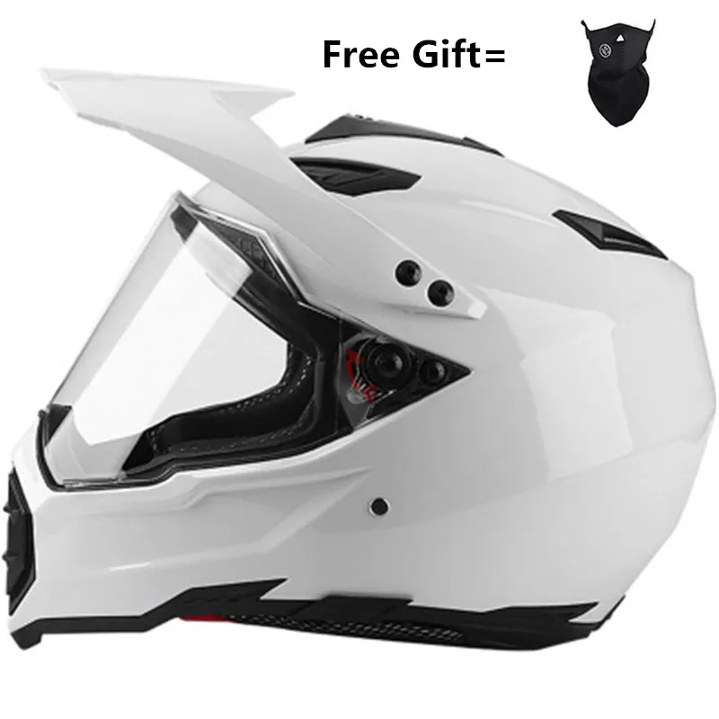 Crossfit Full Gear - Gloss White Full Face Motorcycle Helmet
