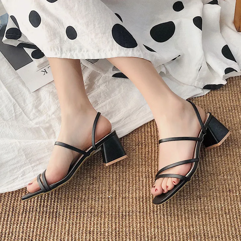 Woman Square Heel Open Toe Ank - Crossfit Lady recension och pris