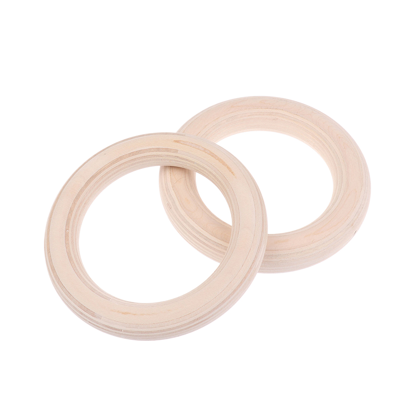 ●2Pcs/Pairs Wooden Ring Portab - Gymnastic Ring Wood recension och pris