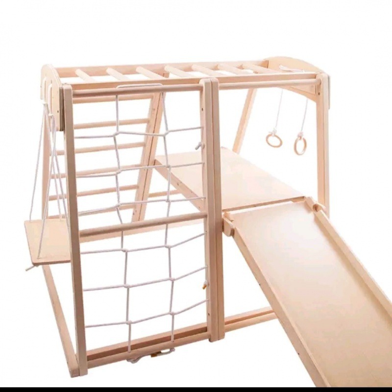 Indoor Playground Montessori B - Gymnastic Ring Wood recension och pris