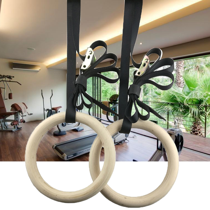 Fitness Gymnastic Rings with A - Gymnastic Ring Wood recension och pris