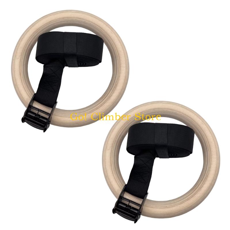 Q84C Adjustable Wood Gymnastic - Gymnastic Ring Wood recension och pris