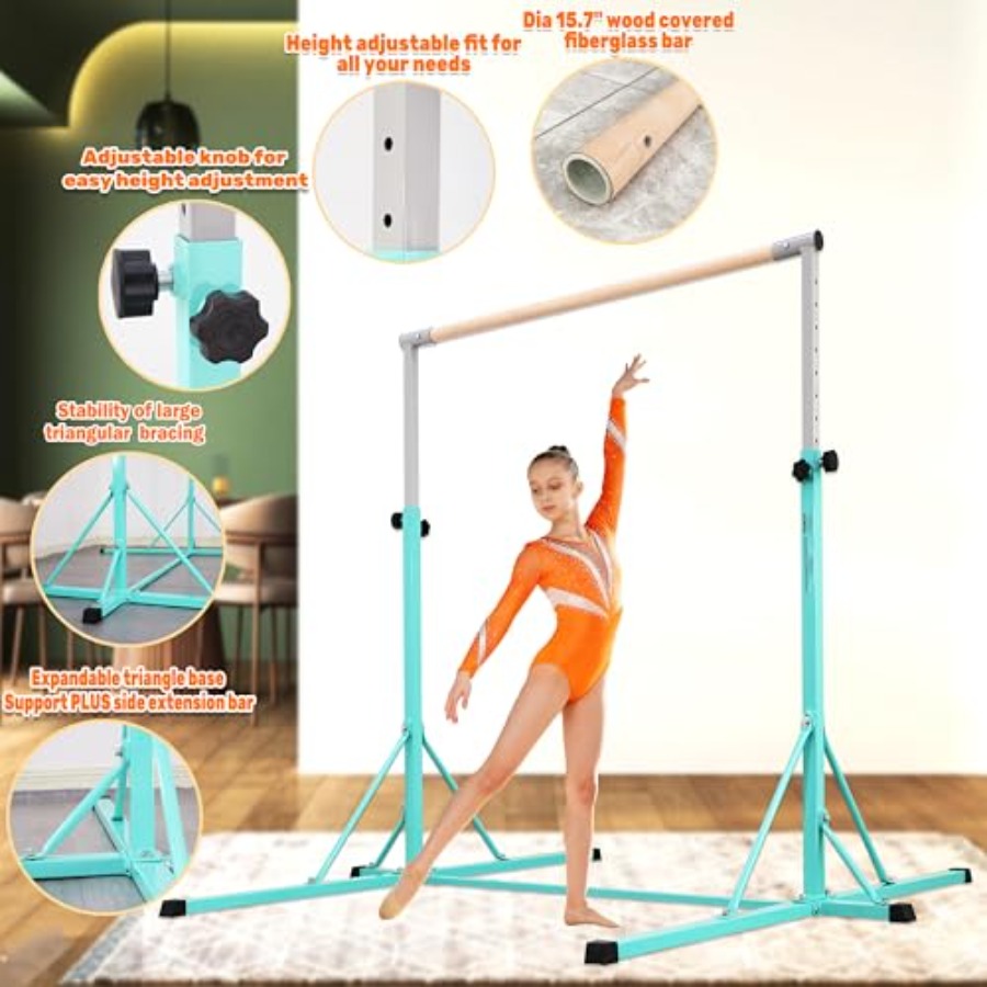 Gymnastics Bar for home gym tr - Gymnastic Ring Wood recension och pris