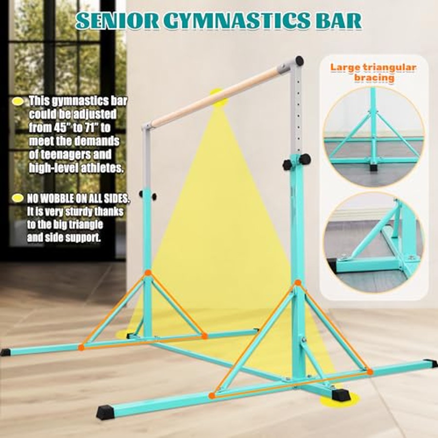Gymnastics Bar for home gym tr - Gymnastic Ring Wood recension och pris