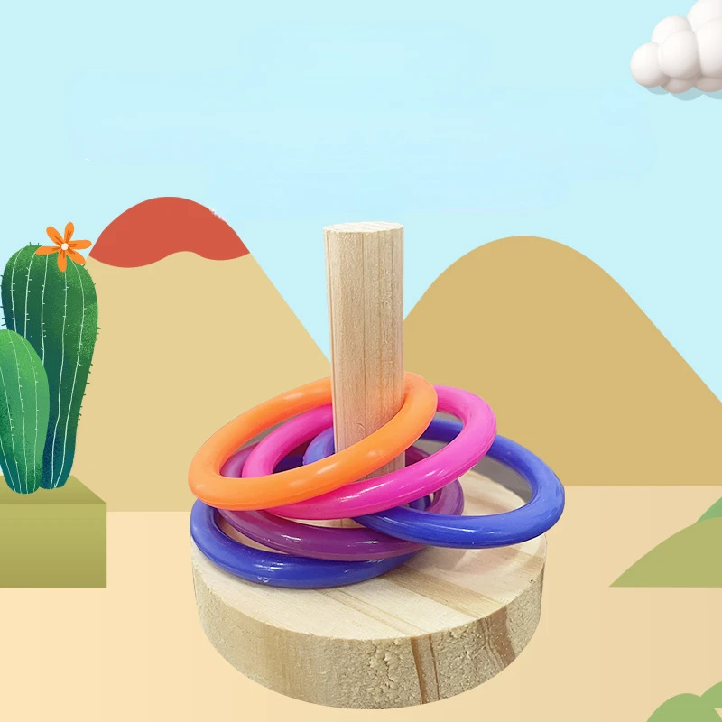 Wooden Interactive Parrot Ring - Gymnastic Ring Wood recension och pris