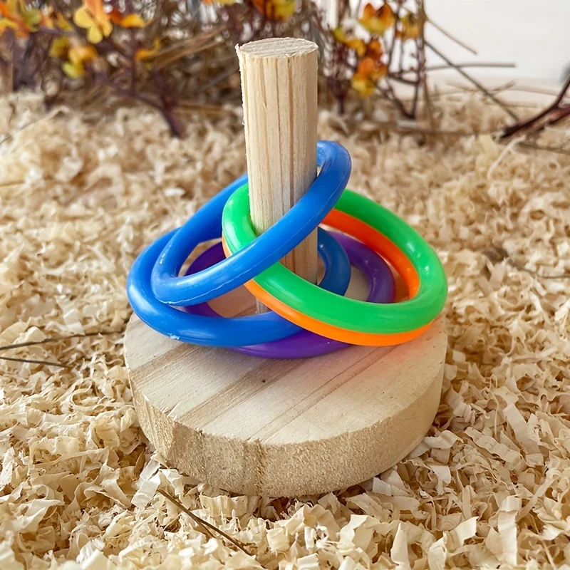 Wooden Interactive Parrot Ring - Gymnastic Ring Wood recension och pris