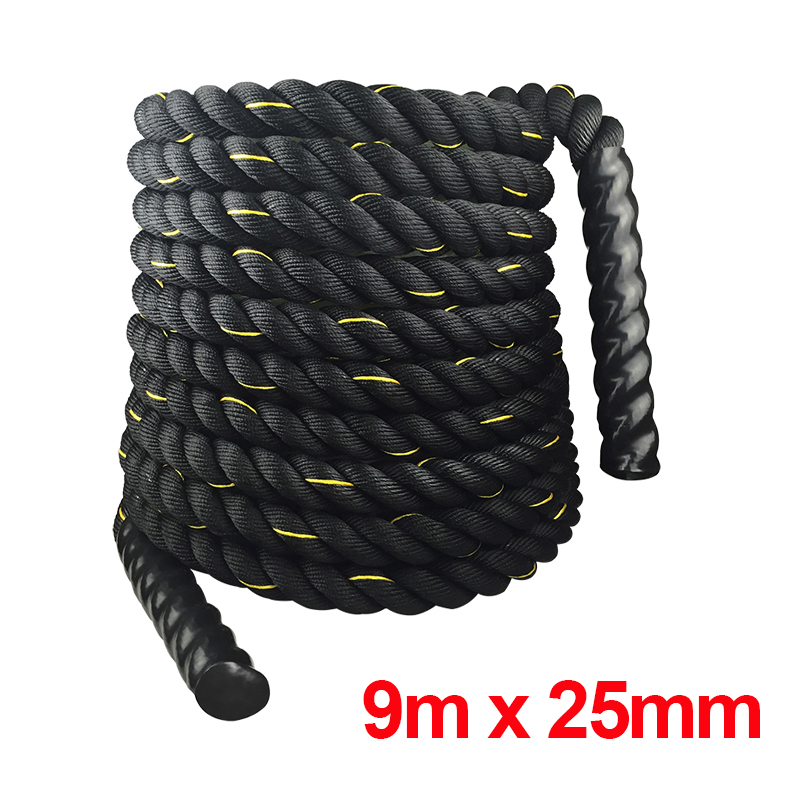 9M/12M/15M Fitness Battle Rope - Crossfit No Equipment recension och pris